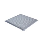 Tampa Tampão Chão Alumínio Fundido Quadrado Simples 50x50cm