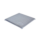 Tampa Tampão Chão Alumínio Fundido Quadrado Simples 70x70cm