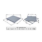 Tampa Tampão Chão Alumínio Fundido Quadrado Simples 80x80cm