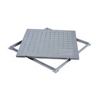 Tampa Tampão Chão Alumínio Fundido Quadrado Simples 80x80cm