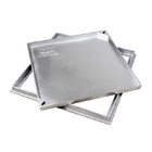 Tampa Tampão Chão Alumínio Fundido Simples Rebaixado 30x30cm