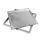 Tampa Tampão Chão Alumínio Fundido Simples Rebaixado 40x40cm