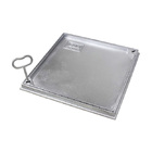 Tampa Tampão Chão Alumínio Fundido Simples Rebaixado 40x40cm