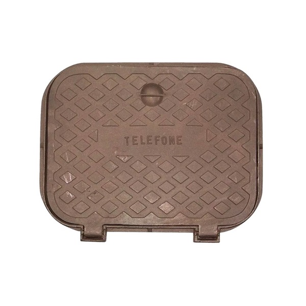 Tampa Tampão Chão Articulado Ferro Inspeção Passagem 44x53cm