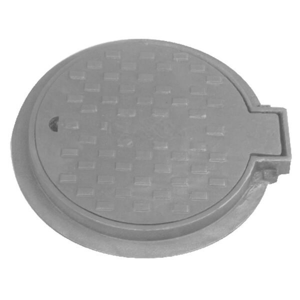 Tampa Tampão Chão Articulado Redondo Ferro Passagem 43x43cm