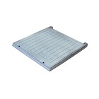 Tampa Tampão Chão De Alumínio Quadrado Articulado 20x20cm