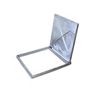 Tampa Tampão Chão De Alumínio Quadrado Articulado 40x40cm