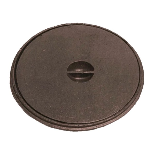 Tampa Tampão Chão Simples Redondo Ferro Cx Gordura 32x32cm