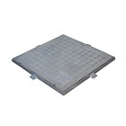 Tampa Tampão De Chão Alumínio Dupla Vedação Simples 60x60cm