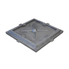 Tampa Tampão De Chão Alumínio Dupla Vedação Simples 60x60cm