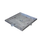 Tampa Tampão De Chão Alumínio Dupla Vedação Simples 60x60cm