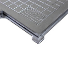 Tampa Tampão De Chão Articulado Com Porta Cadeado 50x50cm