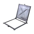 Tampa Tampão De Chão Articulado Com Porta Cadeado 50x50cm