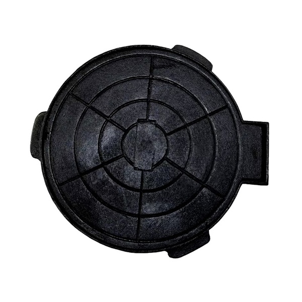 Tampa Tampão De Chão Passagem Articulado Ferro Fundido 32cm