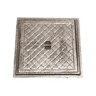 Tampa Tampão De Chão Simples Ferro Fundido Inspeção 40x40cm