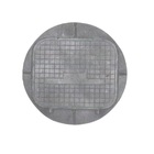 Tampa Tampão De Chão Simples Redondo Ferro Passagem 51x42cm