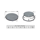 Tampa Tampão De Chão T020 Em Alumínio Circular Simples 20cm