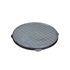 Tampa Tampão De Chão T050 Em Alumínio Circular Simples 50cm