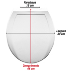 Tampa Vaso Almofadada Assento Universal Branco