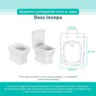 Tampa Vaso Sanitário Madeira Laqueada Boss Branco Para Bacia