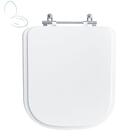 Tampa Vaso Sanitário Madeira Laqueada Elite Branco Para Bacia