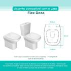 Tampa Vaso Sanitário Madeira Laqueada Flex Branco Para Bacia
