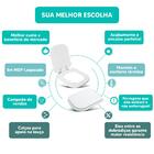 Tampa Vaso Sanitário Madeira Laqueada Gap Branco Para Bacia R