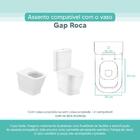 Tampa Vaso Sanitário Madeira Laqueada Gap Branco Para Bacia R