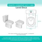 Tampa Vaso Sanitário Madeira Laqueada Level Branco Para Bacia