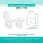 Tampa Vaso Sanitário Madeira Laqueada Like Branco Para Bacia