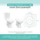 Tampa Vaso Sanitário Madeira Laqueada Loren One Branco Para B
