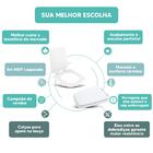 Tampa Vaso Sanitário Madeira Laqueada Suite Branco Para Bacia