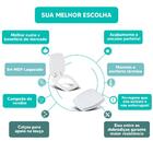 Tampa Vaso Sanitário Madeira Laqueada Thema Branco Para Bacia