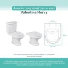 Tampa Vaso Sanitário Madeira Laqueada Valentina Branco Para B