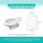 Tampa Vaso Sanitário Madeira Laqueada Victoria Branco Para Ba