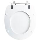 Tampa Vaso Sanitário Madeira Laqueada Village Branco Para Bac