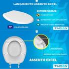 Tampa Vaso Sanitário Oval Pp Especial Tupan
