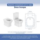 Tampa Vaso Sanitário Poliester Acrilico Boss Branco Para Baci