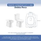 Tampa Vaso Sanitário Poliester Acrilico Debba Branco Para Bac