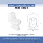 Tampa Vaso Sanitário Poliester Acrilico Ibiza Branco Para Bac