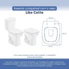 Tampa Vaso Sanitário Poliester Acrilico Like Branco Para Baci
