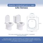 Tampa Vaso Sanitário Poliester Acrilico Lille Branco Para Bac