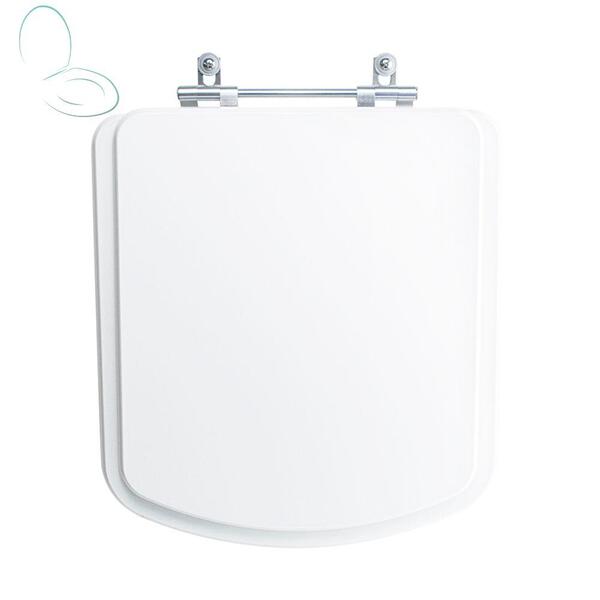 Tampa Vaso Sanitário Poliester Acrilico Lirio Branco Para Bac