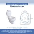 Tampa Vaso Sanitário Poliester Acrilico Massima Branco Para B
