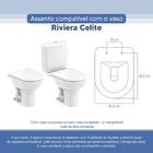 Tampa Vaso Sanitário Poliester Acrilico Riviera Branco Para B