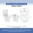 Tampa Vaso Sanitário Poliester Acrilico Smart Branco Para Bac