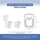Tampa Vaso Sanitário Poliester Acrilico Suite Branco Para Bac