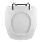 Tampa Vaso Sanitário Poliester Acrilico Thema Branco Para Bac