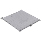 Tampão e Porta Grelha de Alumínio Fundido Esmalte Sintético 50x50cm Cinza GDA