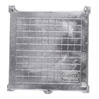 Tampão e Porta Grelha de Alumínio Fundido Esmalte Sintético 50x50cm Cinza GDA